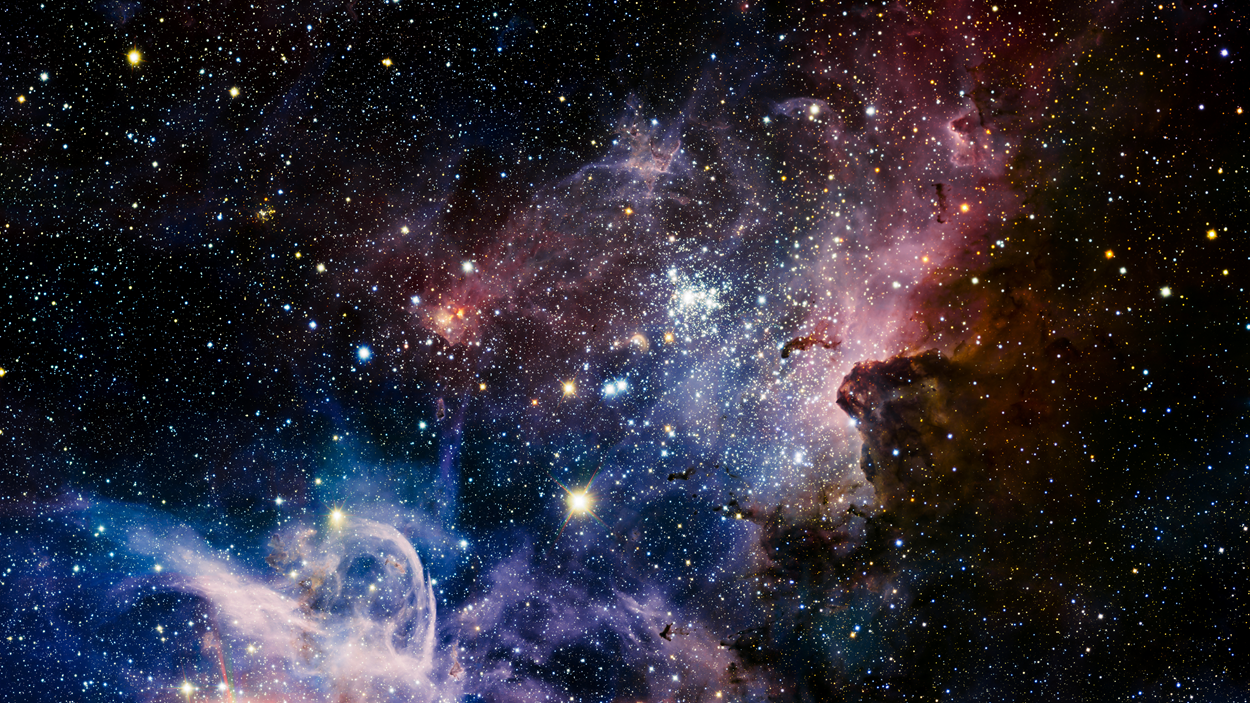 Deep-sky nebula image before using AstroPics Lab AI star separation